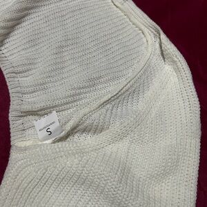 Cropped knit cardigan